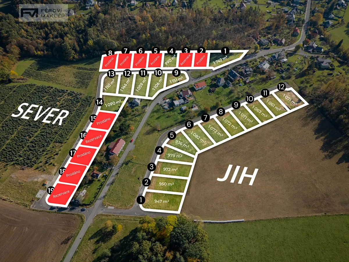 Prodej stavebního pozemku 936 m²